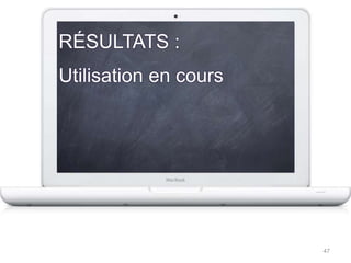 STAGES vs COURSJamais / rarement :  40.63 % Souvent / tout le temps : 41,94 %Utilisation plus fréquente en cours qu’en stages46