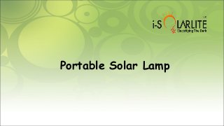 Portable Solar Lamp
 