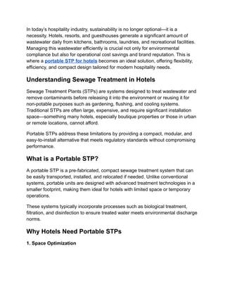 Portable STP for Hotels for Cost-Effective and Compact Sewage Treatment.pdf