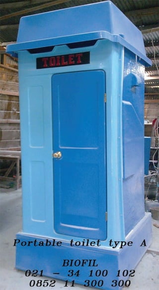 Portable toilet  biofil