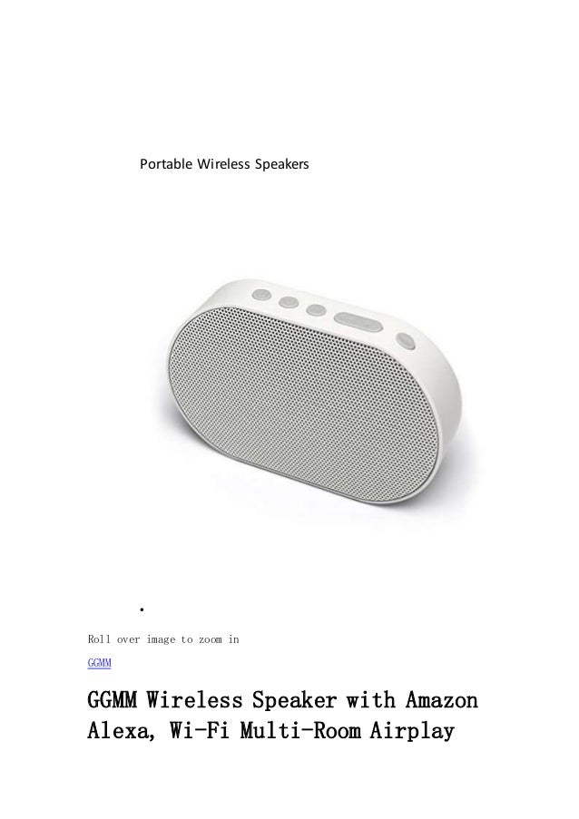 multi room wireless speakers