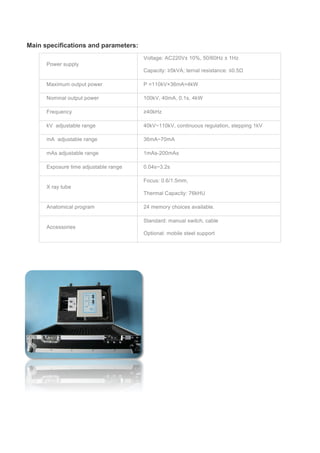 Portable x ray | PDF