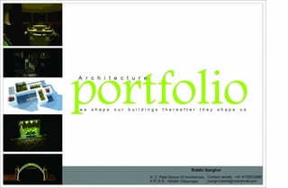 Architecture Academic Portfolio