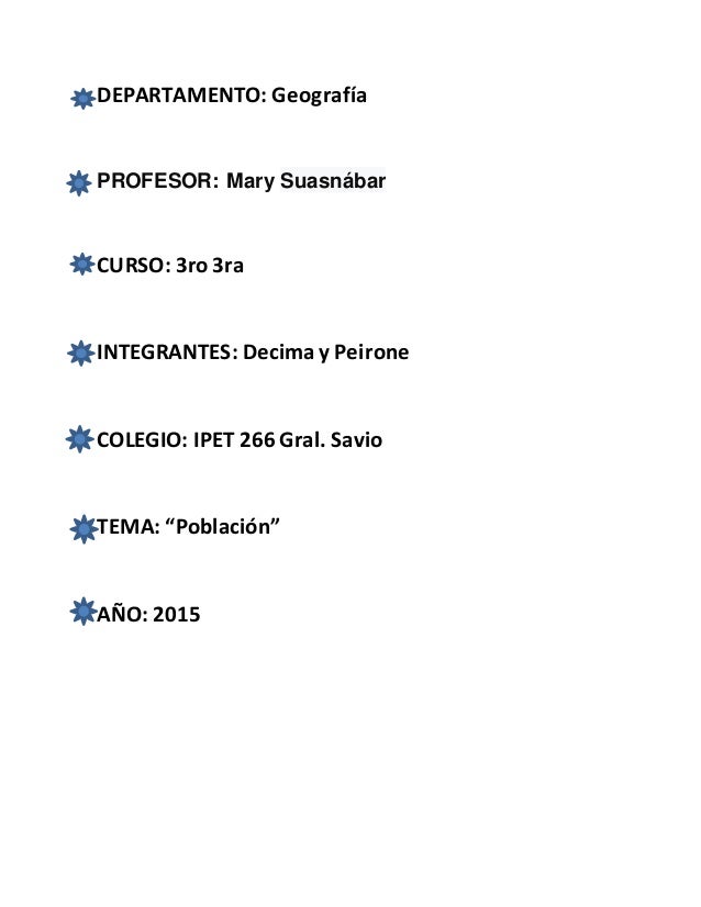 Portada Para El Informe