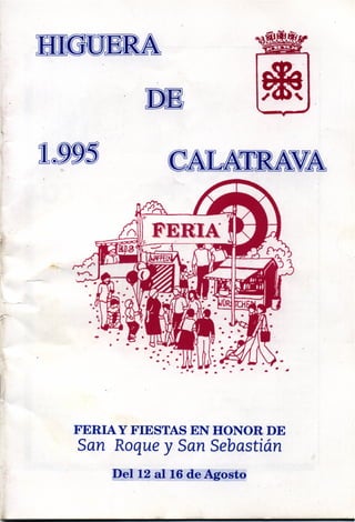 LIBRO DE FERIA Y FIESTAS HIGUERA DE CALATRAVA 1995