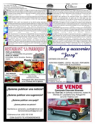 77
ARIES: Hoy tratas de mejorar tu imagen, de sentirte más atractivo porque es
probable que esta noche tengas un encuentro especial y quieres quedar muy bien. Lo
consigues, porque además subirá tu capacidad de empatía y sabrás mantener una
c o n v e r s a c i ó n m u y c h i s p e a n t e .
TAURO: Invitas a alguien a una cena o a una reunión que organizarás y que pretendes sea muy
animada. Saldrá todo bien, pero piensa en no gastar demasiado dinero en ella. Lo importante
será la compañía, el afecto y la conversación, no harán falta lujos gastronómicos.
G I IS: Vas a sentir re ovac ón en tus afectos po que s luci naÉM N una n i r o o s un
probl m s n imental e te stá preocupando d sde hace tiempo y a ra dar se a e t qu e e un ho á
p r ce ra o se asunto. N t u rces a ha er o dec r nada que rea mente o sie taso r d e o e f e c i l n n
n o e a e z a , n o s e r á e c s a r i oo t p e t c n e .
CÁNCER: No te preocupes tanto de una persona que no se ha portado bien contigo y
ahora se ha encontrado con su realidad. Al fin y al cabo cada uno debe vivir su vida y
tú ya no puedes hacer nada más en ese sentido. Deja que las circunstancias pongan a
c a d a u n o e n s u s i t i o .
LEO: Hoy primará en ti tu sentido de la responsabilidad, así que es muy posible que
rechaces una invitación a salir por la noche, aunque te apetece mucho. Será
oportuno y mañana te alegrarás de haber tomado esa decisión. Sigues adelante con
u n a s u n t o q u e t e e s t á l l e v a n d o t i e m p o y e s f u e r z o .
VIRGO Hay recuperación en muchos sentidos y eso renueva una mirada más
optimista, a pesar de lo complicado de algunas situaciones en las que estás inmerso.
Hay sonrisas y sobre todo por la noche te vas a sentir más liberado y con ganas de
d a r t e u n a v u e l t a . :
LIBRA: No vas a querer meterte hoy en ningún tema que sirva para abrir una
discusión con tu pareja, así que procurarás que la jornada transcurra en armonía y
de buen grado. En lo físico, habrá quizá un poco de bajón por la tarde, pero será
p a s a j e r o y t e r e c u p e r a s p r o n t o .
ESCORPIO: Muy inspirado en las relaciones sociales, vas a compartir ratos
divertidos, sin preocupaciones, con gente que te lo hará pasar muy bien.
Conversaciones amenas que te van a aportar no sólo diversión, sino también algún
n u e v o c o n o c i m i e n t o m u y i n t e r e s a n t e .
SAGITARIO: No caigas en criticar a un amigo con otro que le conoce, porque eso
no te hará quedar muy bien e incluso puede que aleje de ti a esa persona. Procura
ser discreto y no descubrir secretos de los demás, no te va a traer nada bueno. Tú
t a m b i é n l o s t i e n e s .
CAPRICORNIO: Querrás terminar cuanto antes un trabajo que te resulta pesado y
vas a intentar que otro lo haga por ti. Lo mejor es que seas sincero y se lo pidas por
las claras. Pero ten en cuenta que tendrás que darle algo a cambio, un poco de tu
t i e m p o o t r o d í a u o t r o f a v o r .
ACUARIO: El final de la semana te hará sentirte saturado y tu organismo lo va a
acusar bastante hoy, así que no será la jornada ideal para empeñarte en ningún
esfuerzo extra, por mucho que pierdas una oportunidad de lucirte o incluso de
g a n a r a l g ú n d i n e r o . P i e n s a e n t u s a l u d .
PISCIS: Si estás lejos de tu lugar habitual, alguien querrá encontrarse contigo de
algún modo y quizá te lo pida sutilmente. No te hagas el desentendido, debes
prestar atención y decirle claramente si quieres que vaya o si no. No juegues a los
s o b r e e n t e n d i d o s , e s a p e r s o n a n o l o m e r e c e . :
 