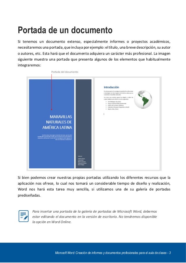 portada estilos y tabla contenido