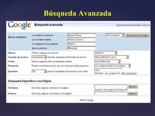 Búsqueda Avanzada
 