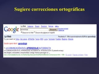 Sugiere correcciones ortográficas
 