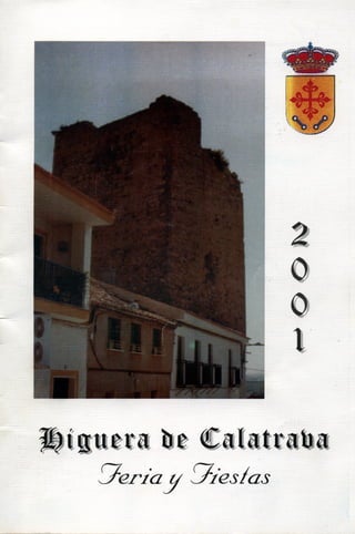 LIBRO DE FERIA Y FIESTAS HIGUERA DE CALATRAVA 2001