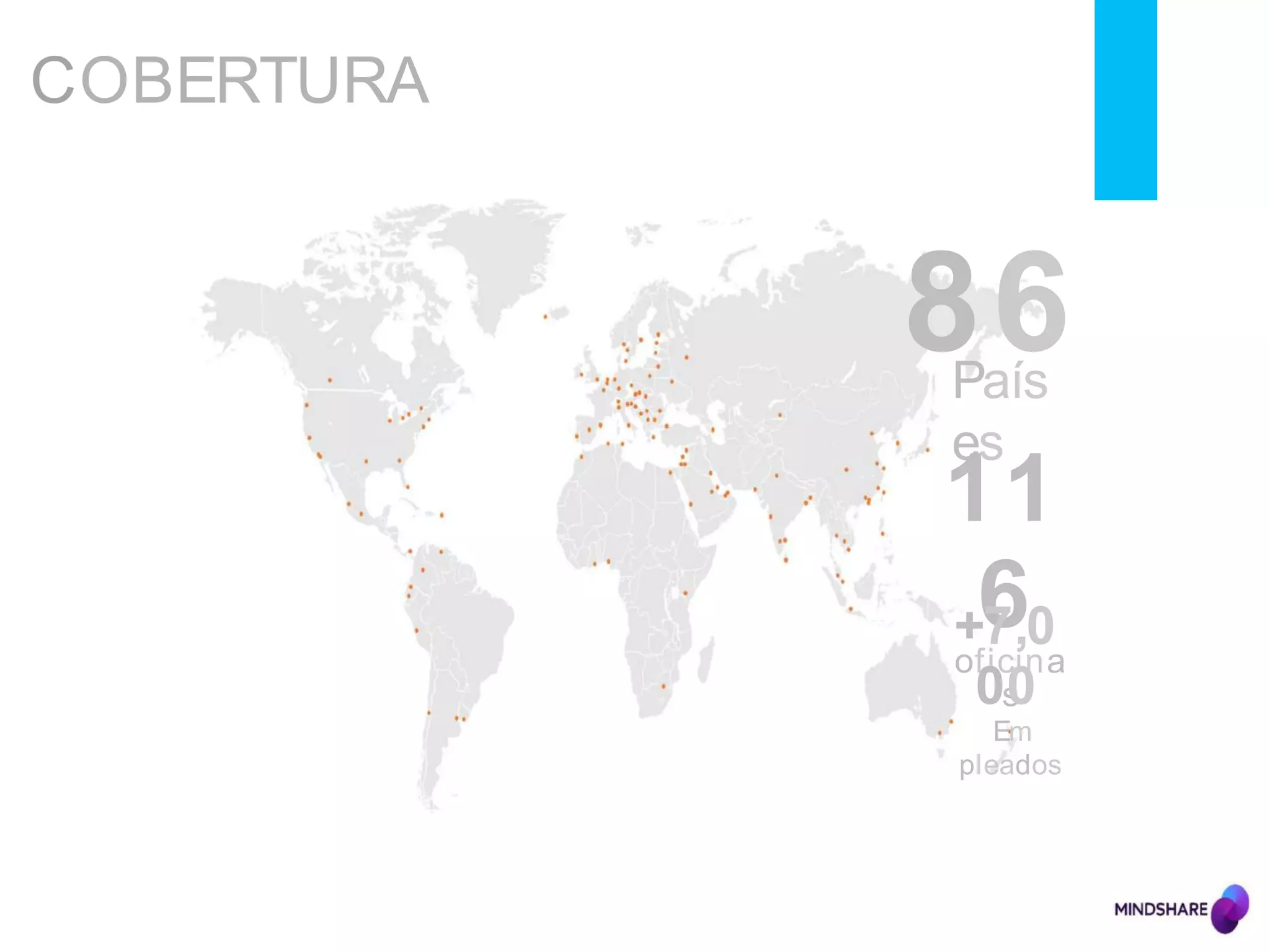 COBERTURA
86País
es
11
6oficina
s
+7,0
00
Em
pleados
 