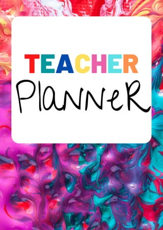 TEACHER
PlanneR
 