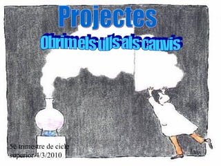 Obrim els ulls als canvis 5è trimestre de cicle superior 4/3/2010 Projectes 