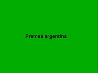 Premsa argentina 