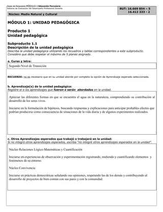 Unidad Pedagógica ¿Cómo encontramos el agua en la naturaleza??