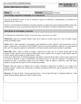 Unidad Pedagógica ¿Cómo encontramos el agua en la naturaleza??