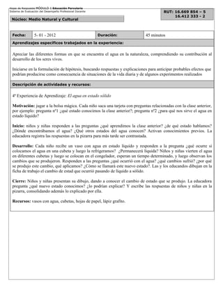 Unidad Pedagógica ¿Cómo encontramos el agua en la naturaleza??