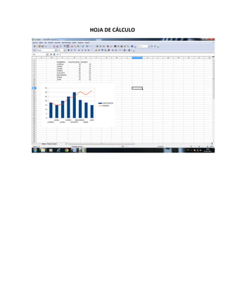 HOJA DE CÁLCULO
 