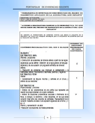 PORTAFOLIO DE EVIDENCIAS DOCENTE
14
 