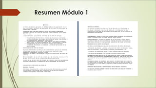 Resumen Módulo 1
 
