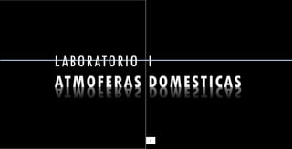 1
LABORATORIO I
ATMOFERAS DOMESTICAS
 