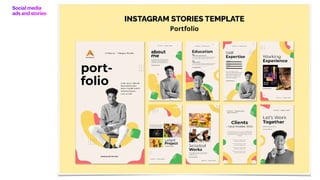 Social media
ads and stories
 