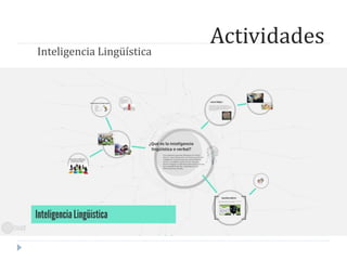 Actividades
Inteligencia Lingüística
 