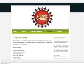 Tuesday, July 16, 13
 