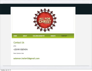 Tuesday, July 16, 13
 