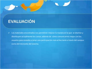 EVALUACIÓN
 