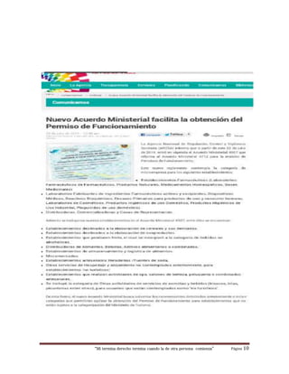 “Mi termina derecho termina cuando la de otra persona comienza” Página 10
 