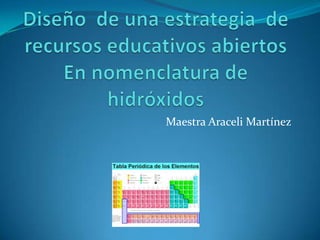 Maestra Araceli Martínez
 