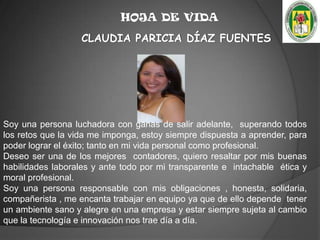 DATOS PERSONALESNOMBRES:                                                    Leandro VicenteAPELLIDOS:                                                   Díaz  pedrerosIDENTIFICACION:                                           1.121.879.217 de Villavicencio/METAFECHA DE NACIMIENTO:                               10 – 07- 1991 Villavicencio (Meta) ESTADO CIVIL:                                              SolteroDIRECCIÓN DOMICILIO:                                 CALLE 19 45 CO3  Barrió Catumare Villavicencio – MetaTELÉFONOS3124265216 - 6711994