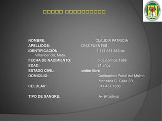  ESTUDIOS REALIZADOS   PRIMARIA	:                                        COLEGIO INEM LUIS LOPEZ DE MESA	             SEDE CATATUMBO  SECUNDARIA :                                           COLEGIO INEM LUIS LOPEZ DE MESA  ESTUDIOS PROFESIONALES :                               (2) SEMESTRES DE CONTADURÍA PÚBLICA                                                                     Universidad cooperativa de Colombia