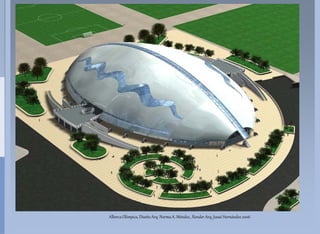 Alberca Olímpica, Diseño Arq. Norma A. Méndez., Render Arq. Josué Hernández 2006
 