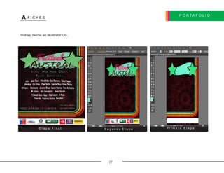 P O R T A F O L I O
A F I C H E S
19
Trabajo hecho en Illustrator CC.
E t a p a F i n a l P r i m e r a E t a p aS e g u n d a E t a p a
 