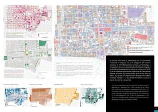 DENSIDAD POBLACIONAL COMPOSICIÓN ETARIA MARGINALIDAD PRECIO DEL SUELOS
37
LEVANTAMIENTO
El estudio reúne toda la información en un documento
elaborado en conjunto con una delegación de Estudios
Urbanos del MIT (Massachusetts Institute of Technology) y
ArquitecturaUC(UniversidadCatólicadeChile),entregadoa
laAlcaldíadeGuadalajaraenunplazode3meses(nov2018).
En el se condensan propuestas específicas de intervención
urbana, asociadas a la construcción de la nueva línea de
metro, que ayuden a la regeneración del tejido en el centro
histórico, orientado a un desarrollo económico y cultural a
través de la red de transportes.
// All the info collected during this research is included in a report
generated by a delegation from Urban Planning of MIT along
with Architecture UC, delivered to Guadalajara’s town hall in a 3
monthsterm(nov2018).Withinthereportwerecondensedspecific
urban intervention proposals, associated to the construction
of the new underground line, to help the regeneration of the
tissue at the historical center, towards a cultural and economic
development through the transport network.
 