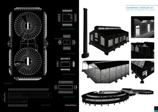 45
LEVANTAMIENTO
PLANIMETRÍAS Y MODELADO 3D /
Plans and 3D Modelling, Rhinoceros 6
EDIFICIO SERRUCHO
EDIFICIO SUR
EDIFICIO NORPONIENTE
BODEGA DE ACEITE
GAPÓN NORTE
TORNAMESAS
 