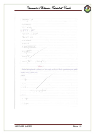 Universidad Politécnica Estatal del Carchi

MODULO DE ALGEBRA

Página 102

 