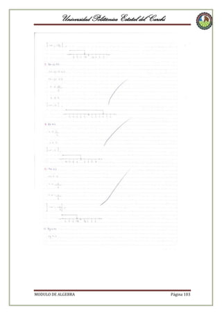 Universidad Politécnica Estatal del Carchi

MODULO DE ALGEBRA

Página 103

 
