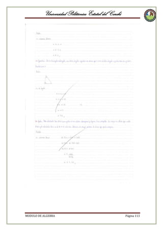 Universidad Politécnica Estatal del Carchi

MODULO DE ALGEBRA

Página 113

 