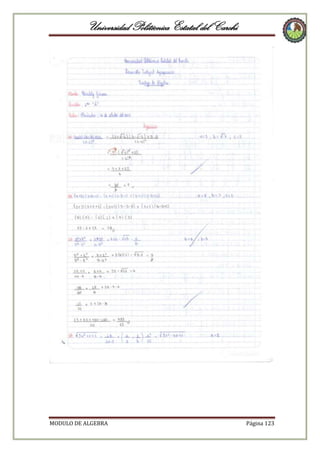 Universidad Politécnica Estatal del Carchi

MODULO DE ALGEBRA

Página 123

 