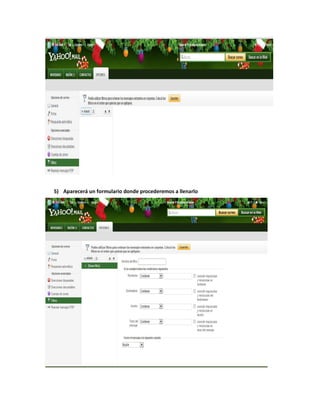 5) Aparecerá un formulario donde procederemos a llenarlo
 