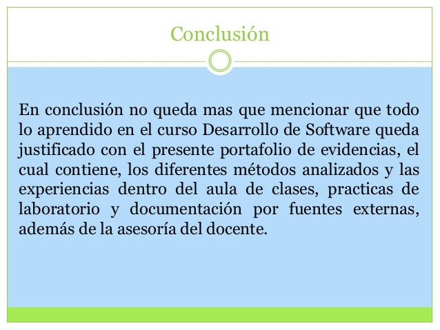 Portafolio de evidencias