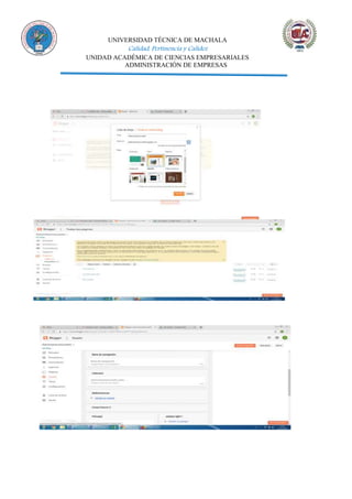 UNIVERSIDAD TÉCNICA DE MACHALA
Calidad, Pertinencia y Calidez
UNIDAD ACADÉMICA DE CIENCIAS EMPRESARIALES
ADMINISTRACIÓN DE EMPRESAS
 