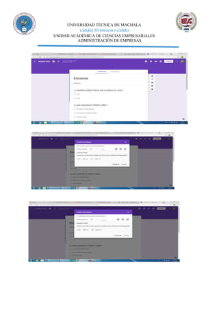 UNIVERSIDAD TÉCNICA DE MACHALA
Calidad, Pertinencia y Calidez
UNIDAD ACADÉMICA DE CIENCIAS EMPRESARIALES
ADMINISTRACIÓN DE EMPRESAS
 