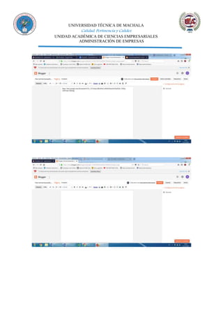 UNIVERSIDAD TÉCNICA DE MACHALA
Calidad, Pertinencia y Calidez
UNIDAD ACADÉMICA DE CIENCIAS EMPRESARIALES
ADMINISTRACIÓN DE EMPRESAS
 