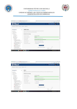 UNIVERSIDAD TÉCNICA DE MACHALA
Calidad, Pertinencia y Calidez
UNIDAD ACADÉMICA DE CIENCIAS EMPRESARIALES
ADMINISTRACIÓN DE EMPRESAS
 