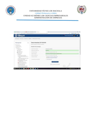 UNIVERSIDAD TÉCNICA DE MACHALA
Calidad, Pertinencia y Calidez
UNIDAD ACADÉMICA DE CIENCIAS EMPRESARIALES
ADMINISTRACIÓN DE EMPRESAS
 