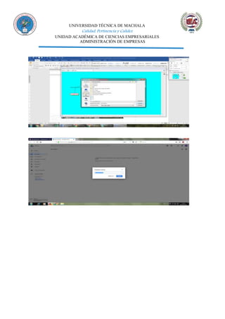 UNIVERSIDAD TÉCNICA DE MACHALA
Calidad, Pertinencia y Calidez
UNIDAD ACADÉMICA DE CIENCIAS EMPRESARIALES
ADMINISTRACIÓN DE EMPRESAS
 